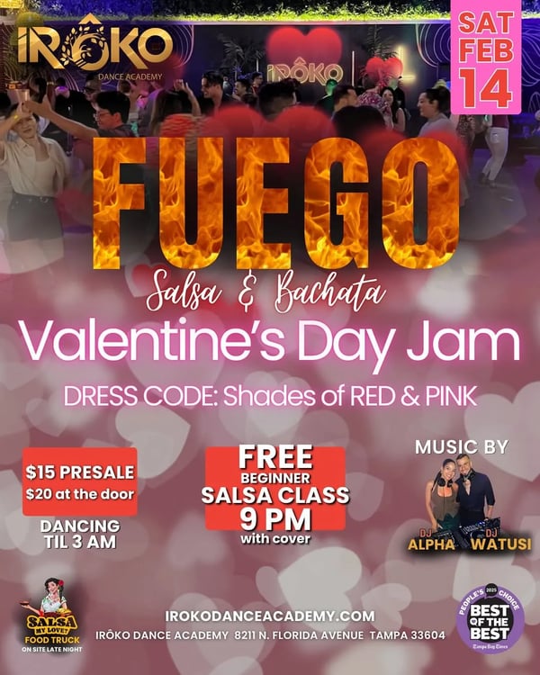 FUEGO Salsa & Bachata Valentine's Day Jam
