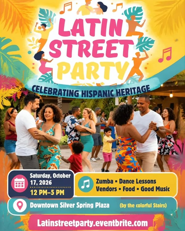 Latin Street Party – Celebrating Hispanic Heritage - Poster del evento