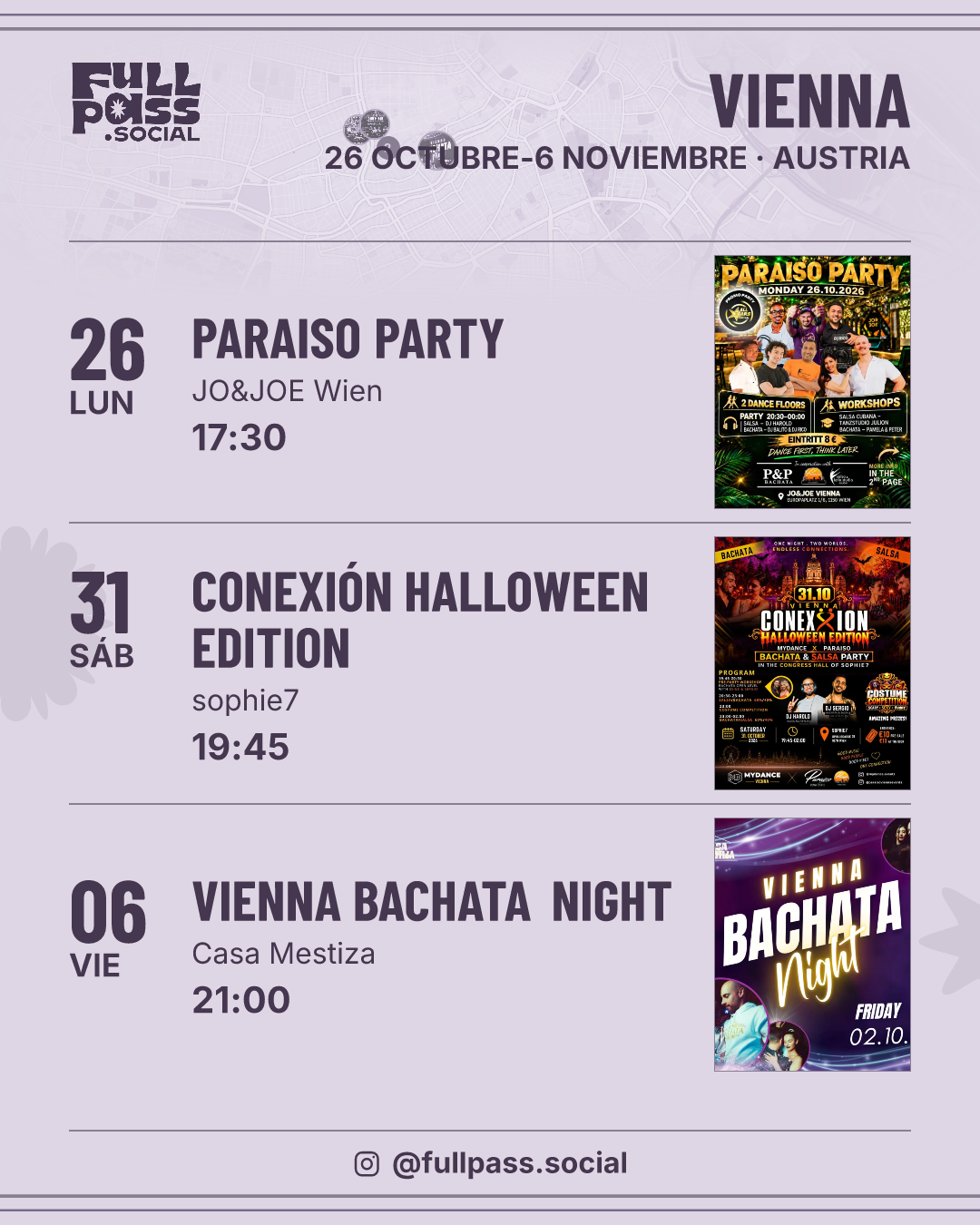 Salsa and bachata events in Vienna