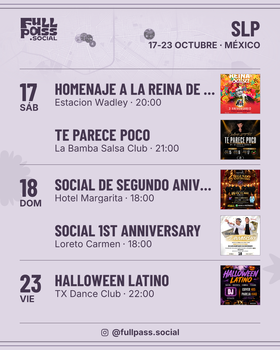 Eventos de salsa y bachata en SLP