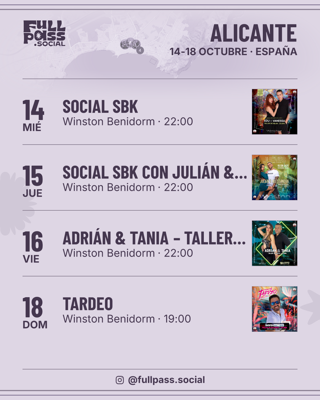 Eventos de salsa y bachata en Alicante