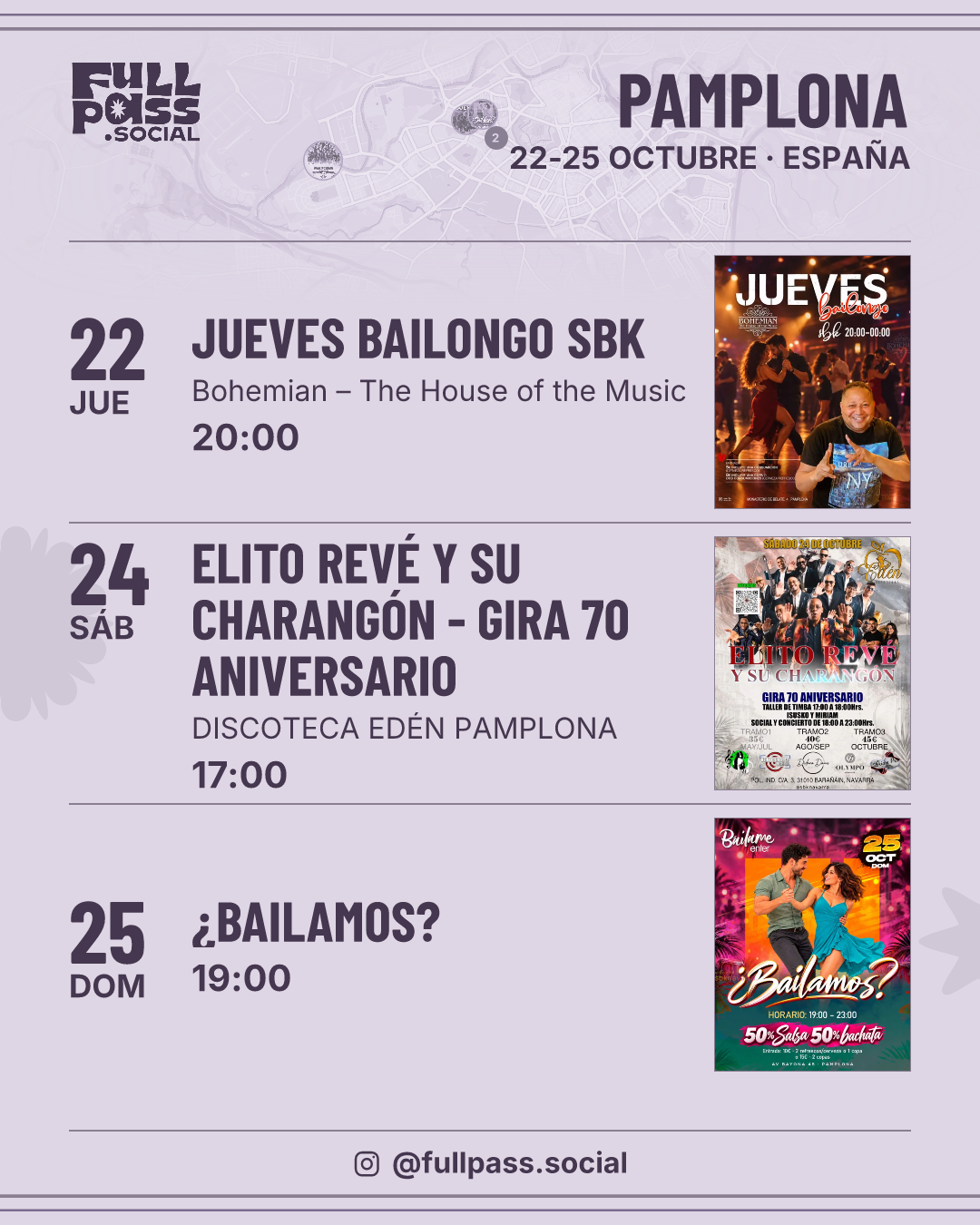 Salsa and bachata events in Pamplona