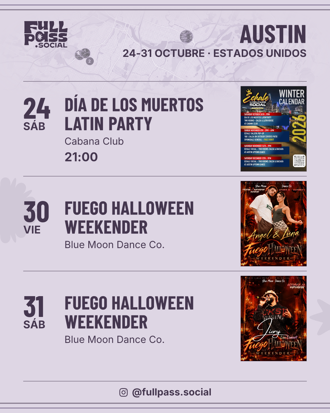 Eventos de salsa y bachata en Austin