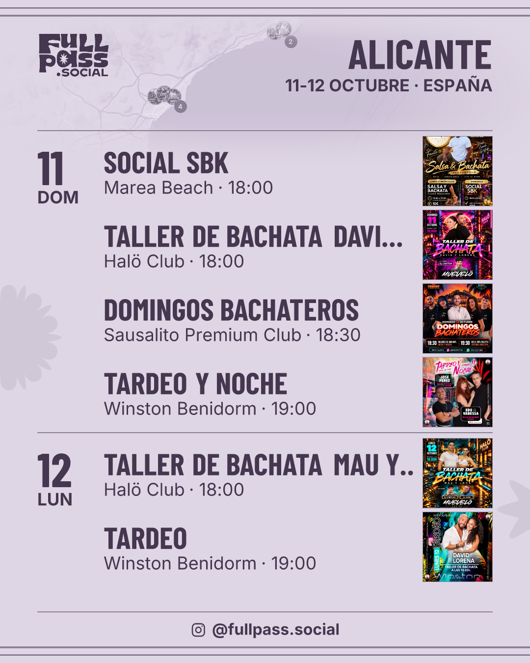 Agenda de baile en Alicante
