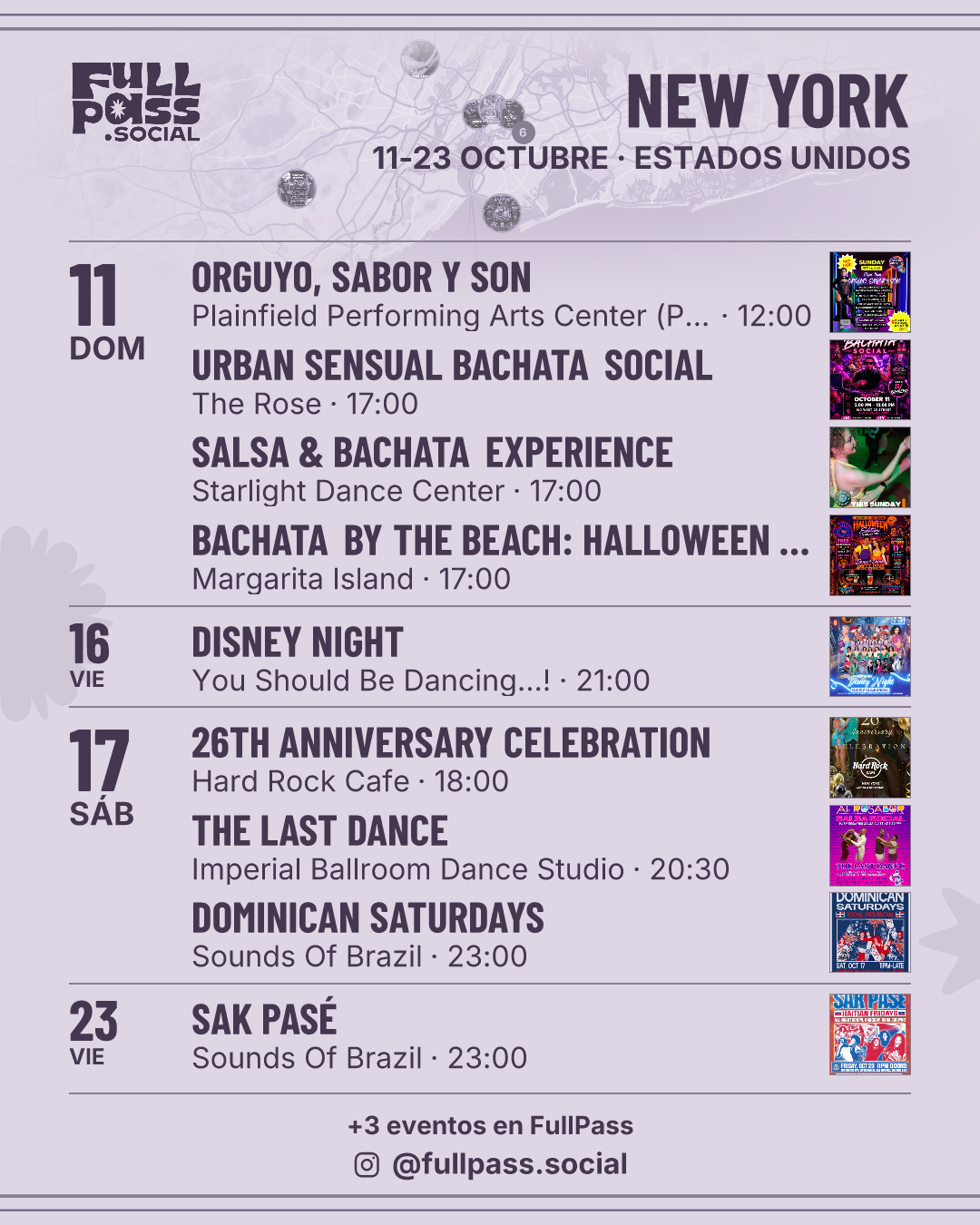 Dance events in New York